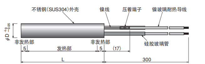 加热棒外形结构图